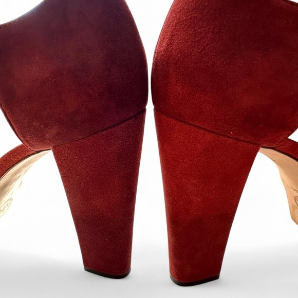 MICHAEL MICHAEL KORS Suede Platform Heels Pumps Almond Toe size 9.5 - Picture 7 of 8